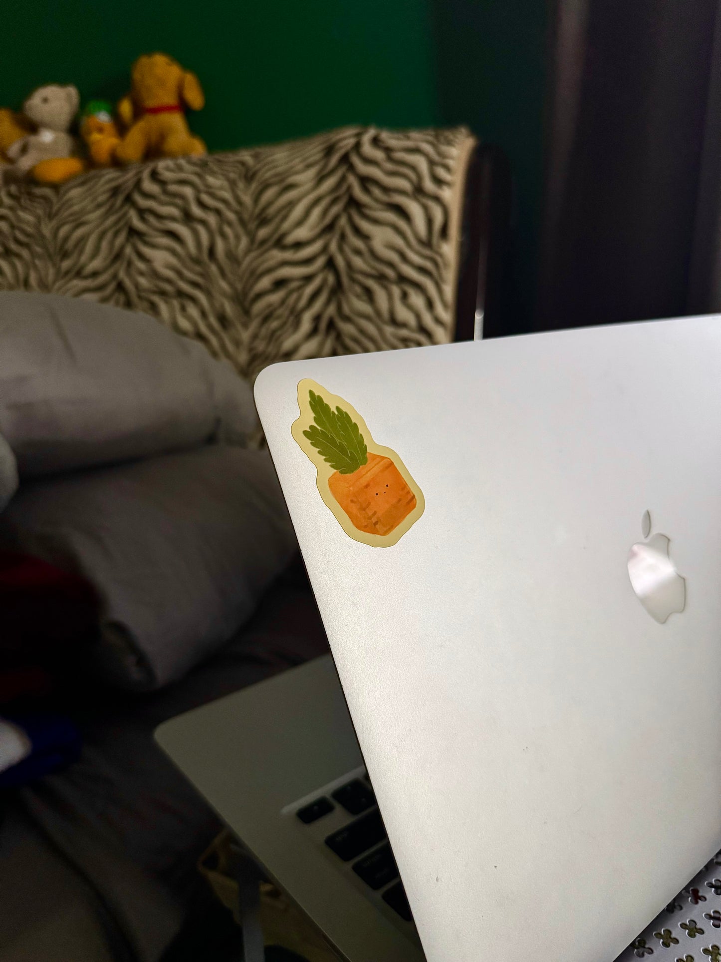 Die-Cut Sticker 3-Pack: Carl the Carrot