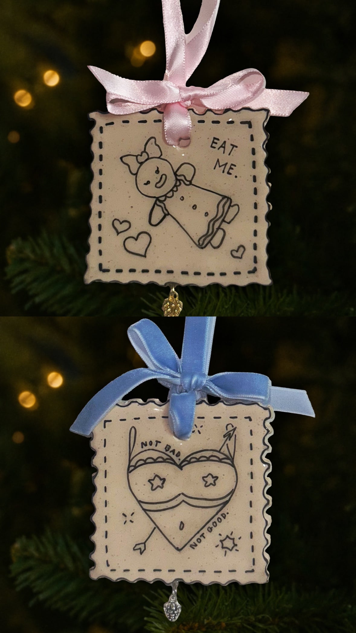 Xmas & O's Stamp Ornaments: The Nice or Naughty Bundle