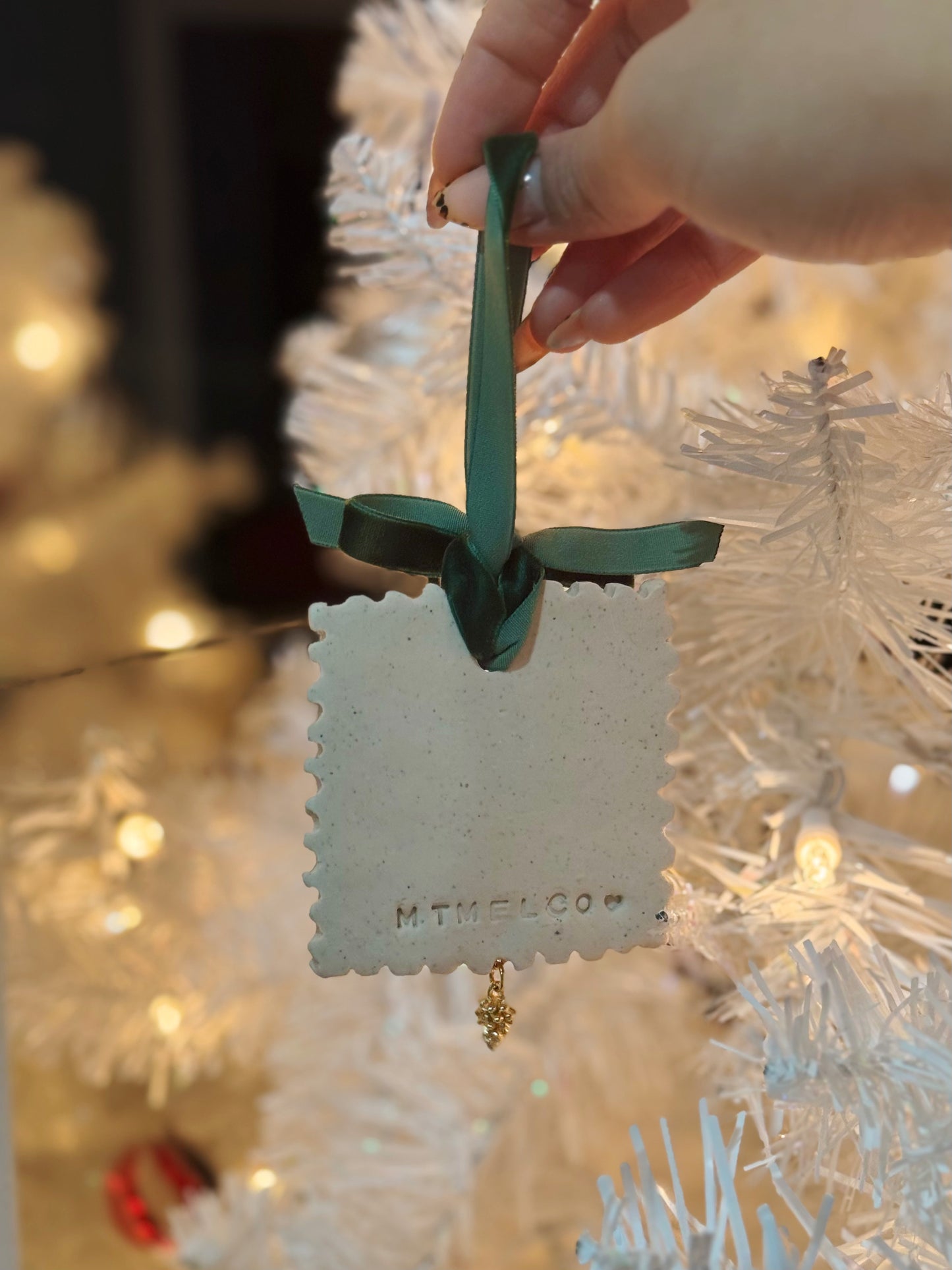 X-mas & O's "If I Was a Worm" Stamp Ornament (READY TO SHIP)