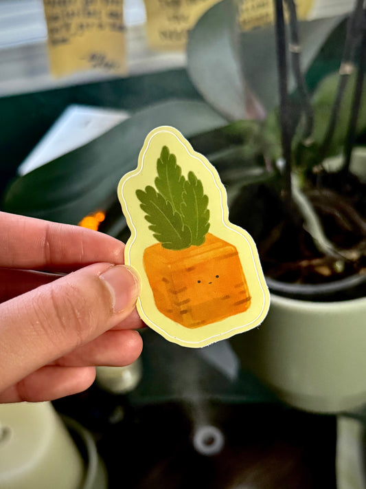 Die-Cut Sticker 3-Pack: Carl the Carrot