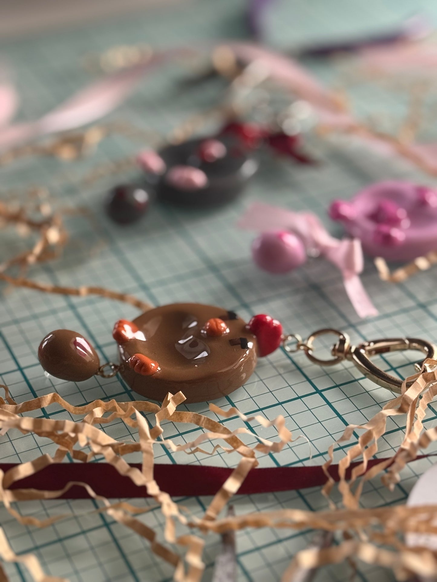 [PRE-ORDER] Pixel Chicken Worry Stone: Love Bird Series - "Dawn" (Brown)