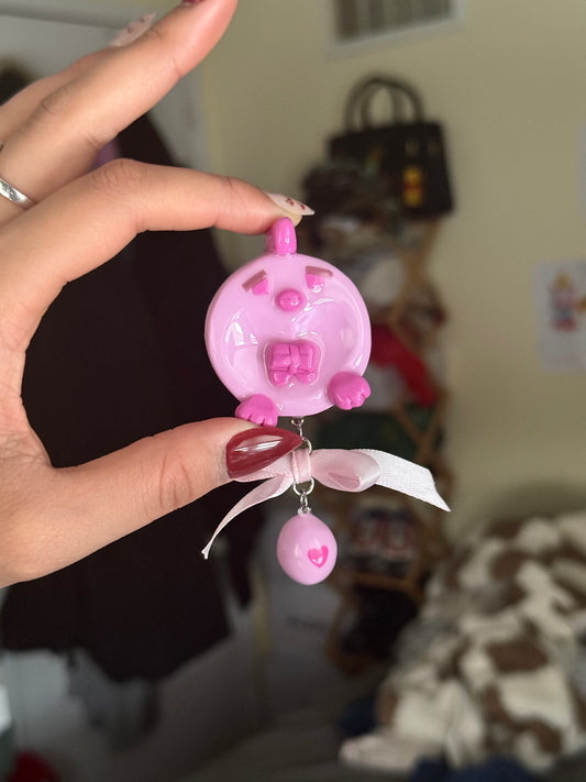 [PRE-ORDER] Pixel Chicken Worry Stone: Love Bird Series - "Pinky" (Pink)