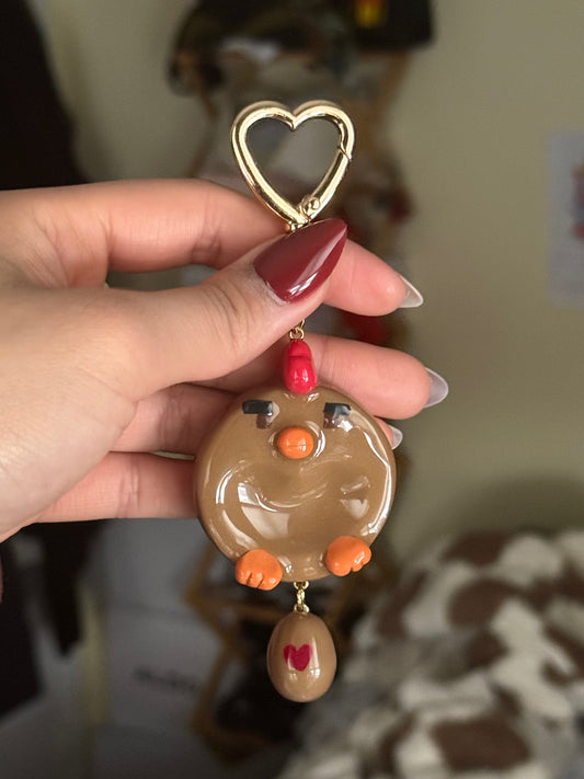 [PRE-ORDER] Pixel Chicken Worry Stone: Love Bird Series - "Dawn" (Brown)